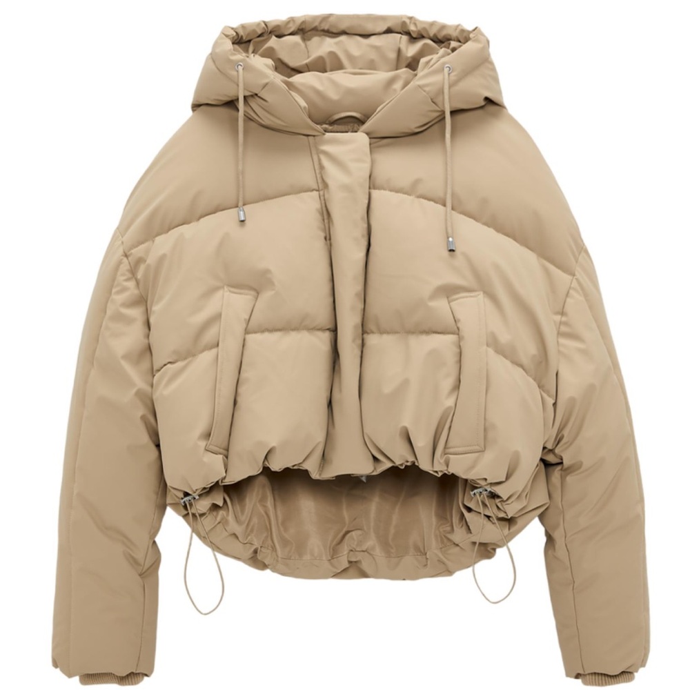 Zara Elastic Trim Padded Puffer Jacket  3427/712/704  size M